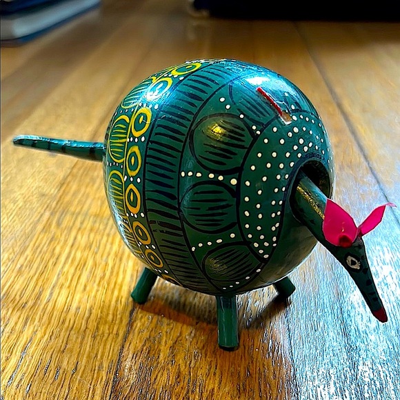 Curated Mexican FolkArt Collection – Oaxacan Amarillo, Balero & Unique Felt Mask - Picture 6 of 17